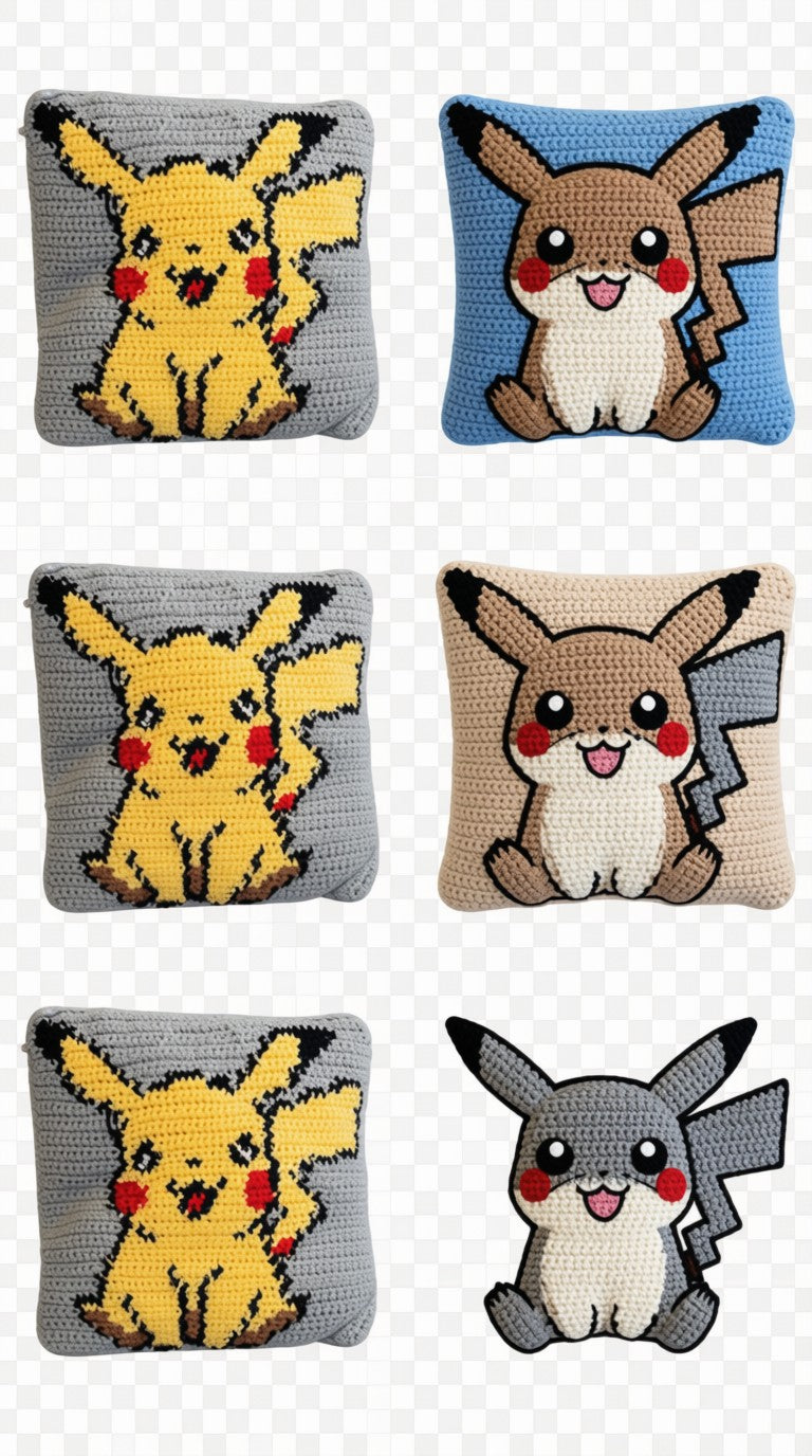 Pikachu Crochet Cushion
